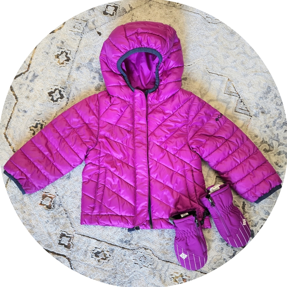Columbia Puffy Coat & Mittens